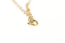 Load image into Gallery viewer, 14K 7.3mm Pearl Beaded Chain Link Necklace 16.25&quot; Yellow Gold