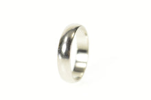 Load image into Gallery viewer, Platinum 3.9mm Rounded Classic Simple Wedding Band Ring Size 4.75