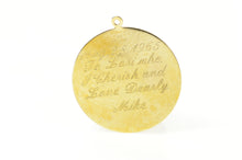 Load image into Gallery viewer, 14K 1960&#39;s Wedding Day Date to Remember Charm/Pendant Yellow Gold