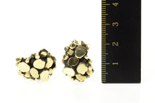 Load image into Gallery viewer, 14K 1960&#39;s Retro Textured Nugget Cluster Statement Cuff Links Yellow Gold
