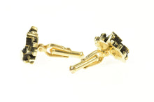 Load image into Gallery viewer, 14K 1960&#39;s Retro Textured Nugget Cluster Statement Cuff Links Yellow Gold