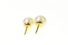 Load image into Gallery viewer, 14K 8.0mm Fancy Classic Pearl Set (2x) Lapel Pin/Brooch Yellow Gold