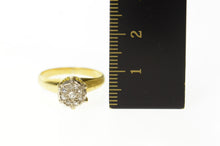 Load image into Gallery viewer, 18K 1940&#39;s Classic Diamond Cluster Statement Ring Size 5.5 Yellow Gold