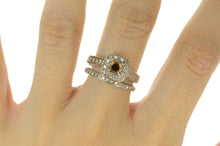 Load image into Gallery viewer, 18K Classic Diamond Engagement Set Setting Ring Size 8.75 White Gold