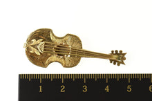 Load image into Gallery viewer, 14K Elaborate Ornate Guitar Musical Instrument Pin/Brooch Yellow Gold