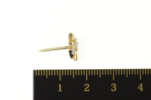 Load image into Gallery viewer, 14K Ornate Textured Nugget Diamond Inset Lapel Pin/Brooch Yellow Gold