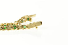 Load image into Gallery viewer, 14K 1.96 Ctw Emerald Diamond Classic Tennis Bracelet 6.75&quot; Yellow Gold