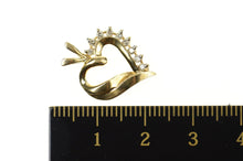 Load image into Gallery viewer, 10K Diamond Classic Curvy Heart Love Symbol Pendant Yellow Gold