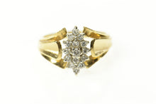 Load image into Gallery viewer, 14K Marquise Diamond Cluster Classic Statement Ring Size 8.75 Yellow Gold