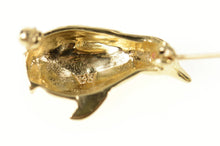 Load image into Gallery viewer, 14K 3D Penguin Arctic Bird Animal Wildlife Pin/Brooch Yellow Gold