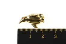 Load image into Gallery viewer, 14K 3D Penguin Arctic Bird Animal Wildlife Pin/Brooch Yellow Gold