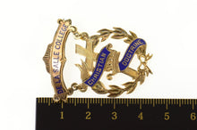 Load image into Gallery viewer, 10K De La Salle College Christian Victorian Medal Pin/Brooch Yellow Gold