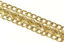 Load image into Gallery viewer, Gold Filled 16.0mm Thick Retro Curb Rope Chain Charm Bracelet 6.75&#39;