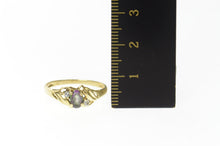 Load image into Gallery viewer, 10K Oval Mystic Topaz Cubic Zirconia Simple Ring Size 7 Yellow Gold