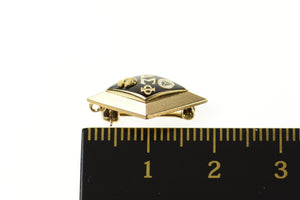 10K Delta Sigma Phi Enamel Fraternity Lapel Pin/Brooch Yellow Gold