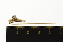 Load image into Gallery viewer, 10K Art Deco Syn. Blue Topaz Ornate Pin/Brooch Yellow Gold