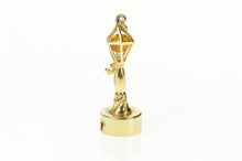 Load image into Gallery viewer, 14K 3D Articulated Ornate Street Lamp Charm/Pendant Yellow Gold