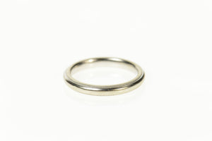 14K 2.6mm Classic Simple Milgrain Wedding Band Ring Size 5 White Gold