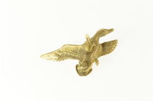 Load image into Gallery viewer, 14K Satin Finish Mallard Duck Ornate Lapel Pin/Brooch Yellow Gold