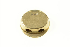 10K Red Enamel Honeycomb Design Slide Bracelet Charm/Pendant Yellow Gold