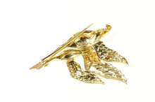 Load image into Gallery viewer, 14K Ruby Eyed Canadian Geese Flying Ornate Pin/Brooch Yellow Gold
