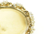 Load image into Gallery viewer, 14K Victorian Ornate Painted Lady Seed Pearl Pendant/Pin Yellow Gold