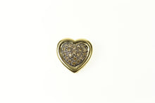 Load image into Gallery viewer, 14K Pave Fancy Diamond Heart Love Symbol Pendant Yellow Gold