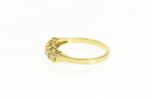 Load image into Gallery viewer, 14K Five Stone Classic Travel Wedding Band Ring Size 7.75 Yellow Gold