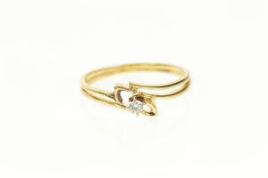 14K Retro Classic Diamond Engagement Bridal Set Ring Size 8.5 Yellow Gold