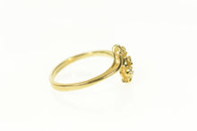 Load image into Gallery viewer, 14K Three Stone Diamond Classic Bypass Ring Size 5.75 Yellow Gold