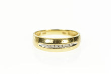 Load image into Gallery viewer, 10K Classic Men&#39;s Diamond Wedding Band Ring Size 10.25 Yellow Gold