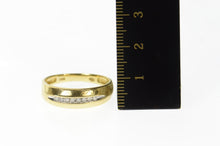 Load image into Gallery viewer, 10K Classic Men&#39;s Diamond Wedding Band Ring Size 10.25 Yellow Gold