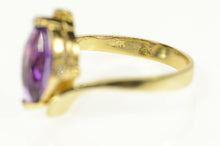 Load image into Gallery viewer, 14K Marquise Diamond Accent Bypass Ring Size 7.75 Yellow Gold