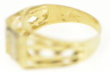 Load image into Gallery viewer, 10K L Squared Monogram Initial Letter Name Ring Size 6 Yellow Gold