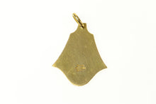 Load image into Gallery viewer, 18K Enamel Virgin Mary Christian Faith Pendant Yellow Gold