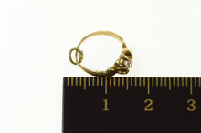 Load image into Gallery viewer, 14K Victorian Ornate Engagement Ring CZ Charm/Pendant Yellow Gold