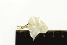 Load image into Gallery viewer, 14K Carved Mother of Pearl Beta Fish Charm/Pendant Yellow Gold