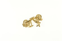 Load image into Gallery viewer, 10K 3D Articulated Motorcycle Bike Charm/Pendant Yellow Gold