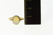 Load image into Gallery viewer, 14K Victorian Natural Opal Ornate Engagement Ring Size 6.75 Yellow Gold