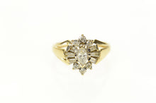 Load image into Gallery viewer, 10K 0.59 Ctw Marquise Diamond Halo Engagement Ring Size 6 Yellow Gold