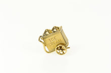Load image into Gallery viewer, 10K 3D Articulated Ice Cream Cart Dessert Charm/Pendant Yellow Gold
