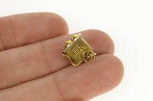 Load image into Gallery viewer, 10K 3D Articulated Ice Cream Cart Dessert Charm/Pendant Yellow Gold
