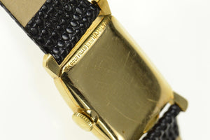 10KGF Hamilton 20.5x19.4mm Face Leather Strap Women's Watch