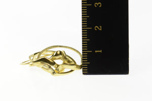14K Classic Four Band Puzzle Ring Size 7.5 Yellow Gold