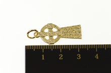Load image into Gallery viewer, 9K Ornate Patterned Celtic Cross Christian Faith Charm/Pendant Yellow Gold