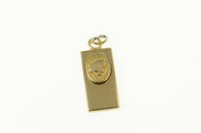 Load image into Gallery viewer, 10K Oval Oak Tree Rectangular Charm/Pendant Yellow Gold