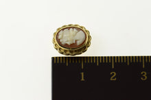 Load image into Gallery viewer, 10K Ornate Carved Shell Cameo Slide Bracelet Charm/Pendant Yellow Gold