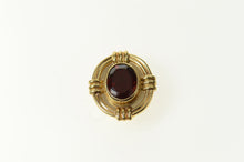 Load image into Gallery viewer, 10K Oval Garnet Classic Slide Bracelet Charm/Pendant Yellow Gold