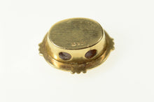 Load image into Gallery viewer, 10K Oval Garnet Classic Slide Bracelet Charm/Pendant Yellow Gold