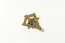 Load image into Gallery viewer, 14K Order of the Eastern Star Past Patron Enamel Charm/Pendant Yellow Gold